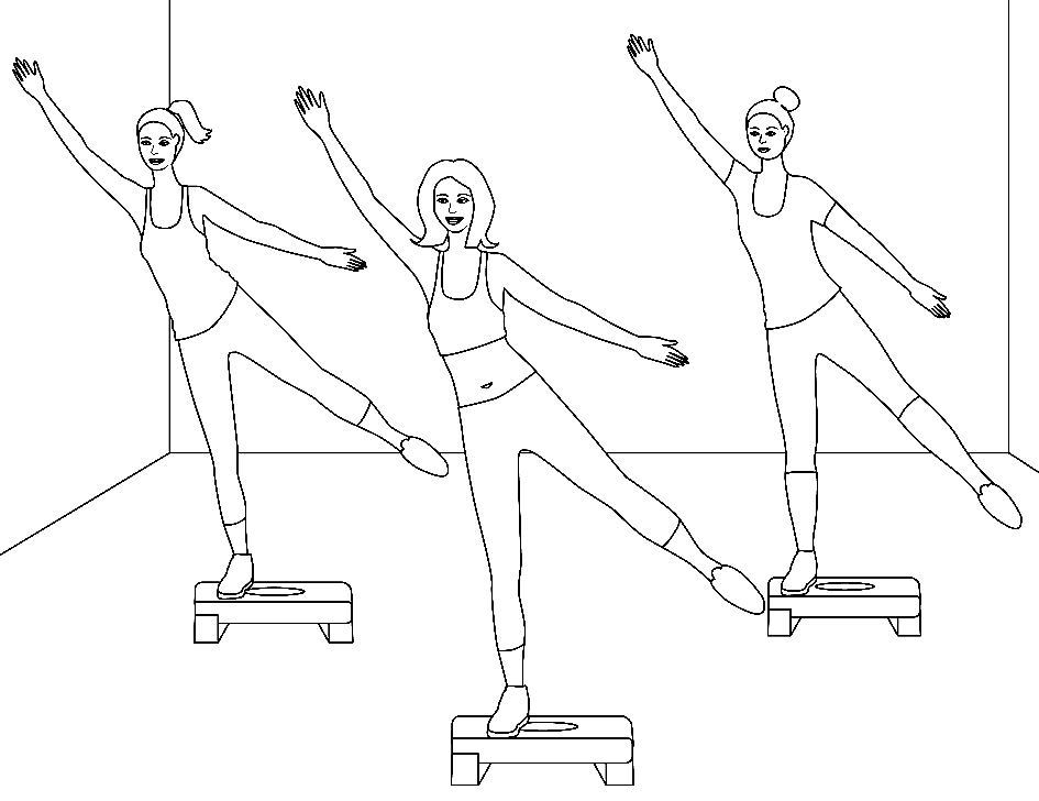 Free Fitness Coloring Page