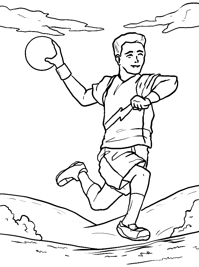 Kostenloser druckbarer Handball von Handball
