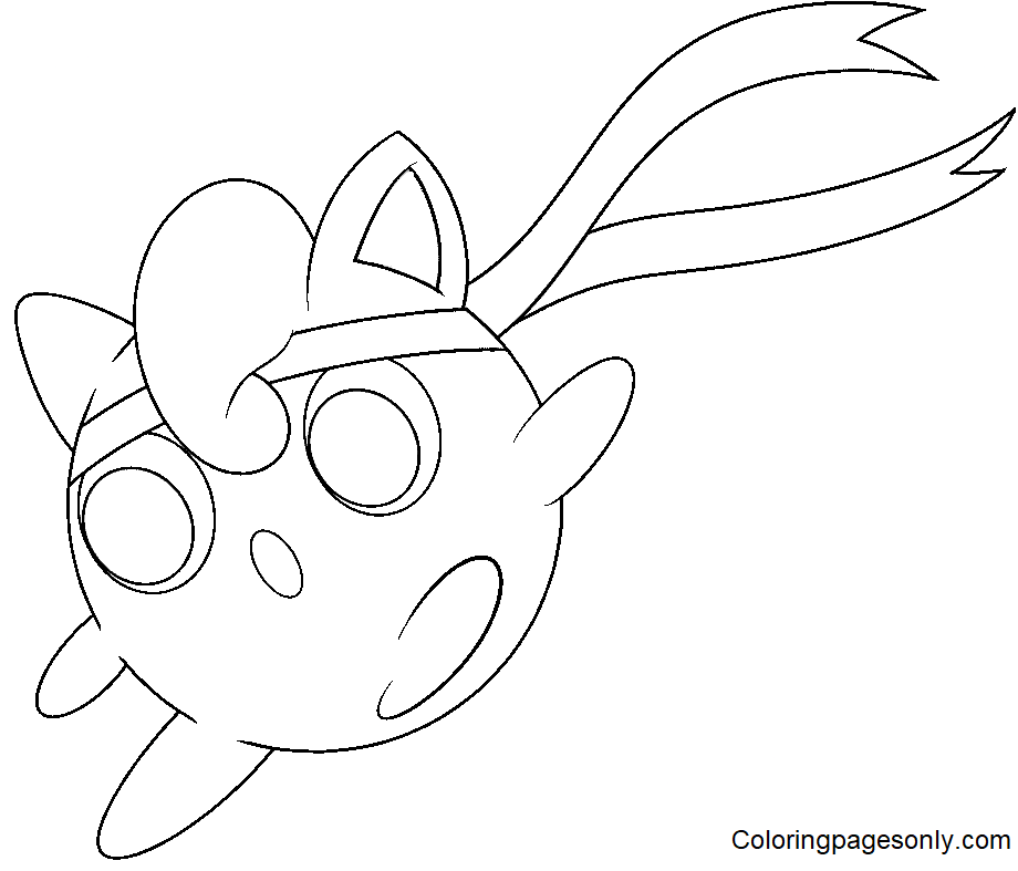 Free Printable Jigglypuff Pokemon Coloring Page