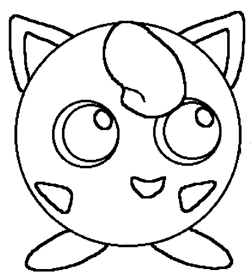 Free Printable Pokemon Jigglypuff Coloring Pages
