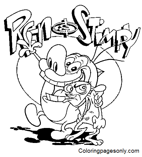 Free Printable Ren And Stimpy Coloring Pages