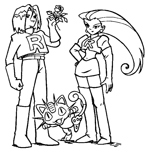 Free Printable Team Rocket Coloring Pages