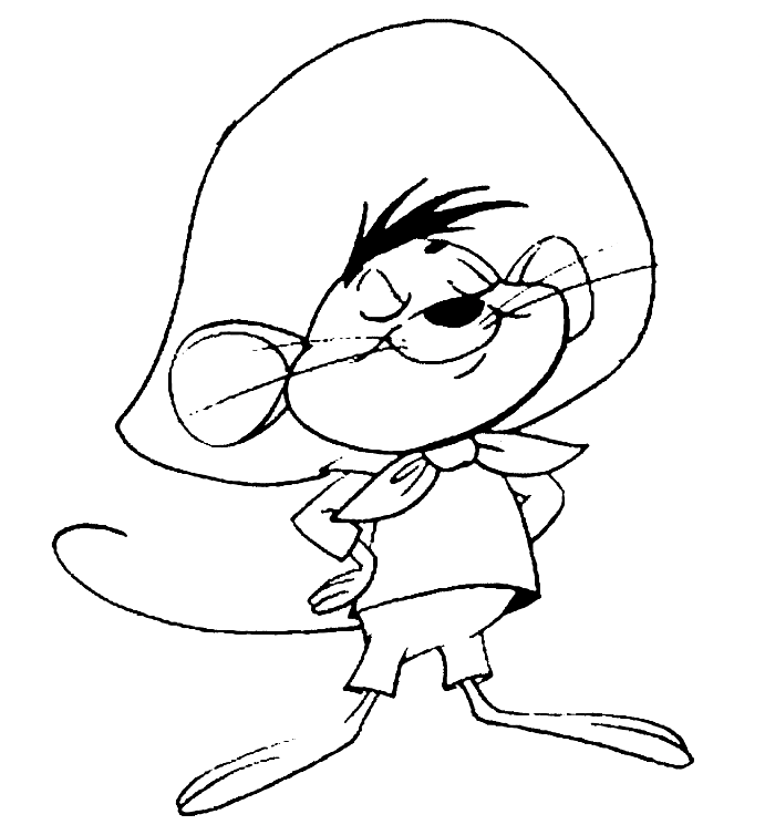 Free Speedy Gonzales Coloring Page