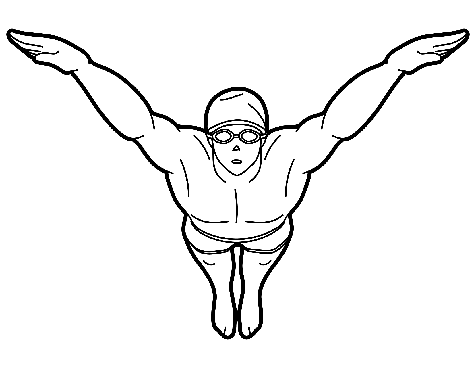 Free Swimming Coloring Pages