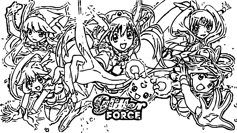 Glitter Force для печати с Glitter Force