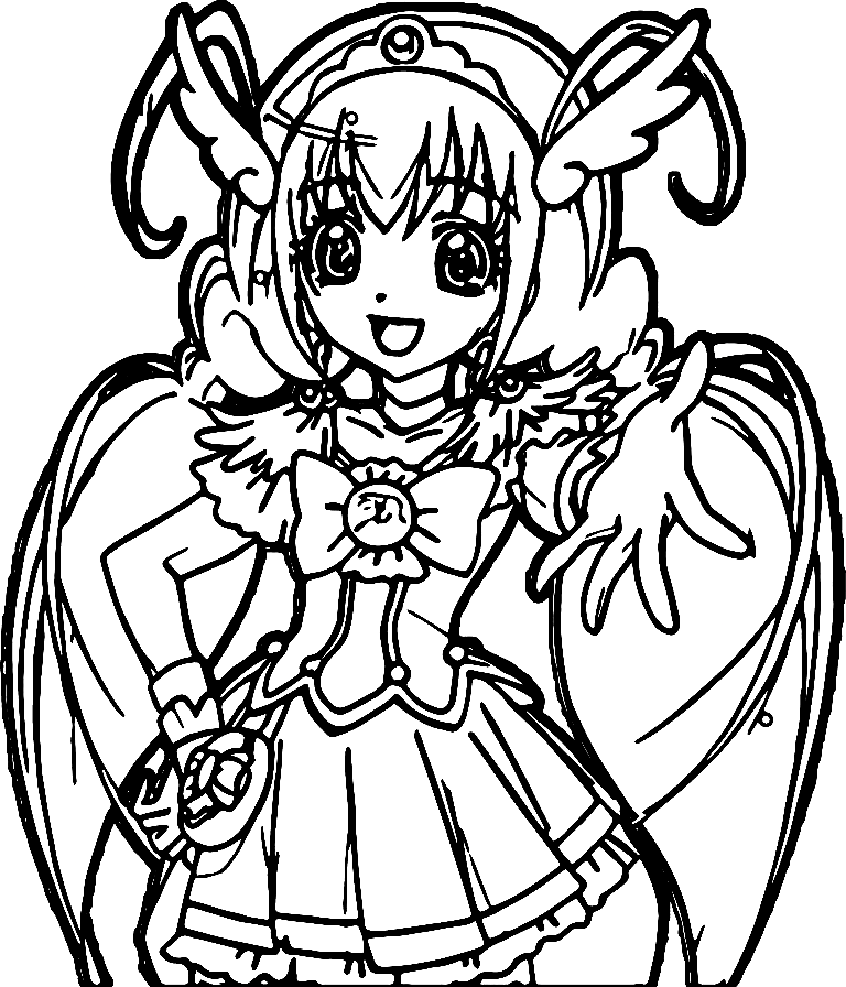 Glitter Lucky Emily Coloring Page