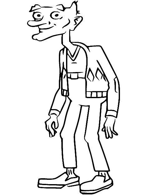Grandpa Steely Phil Coloring Page