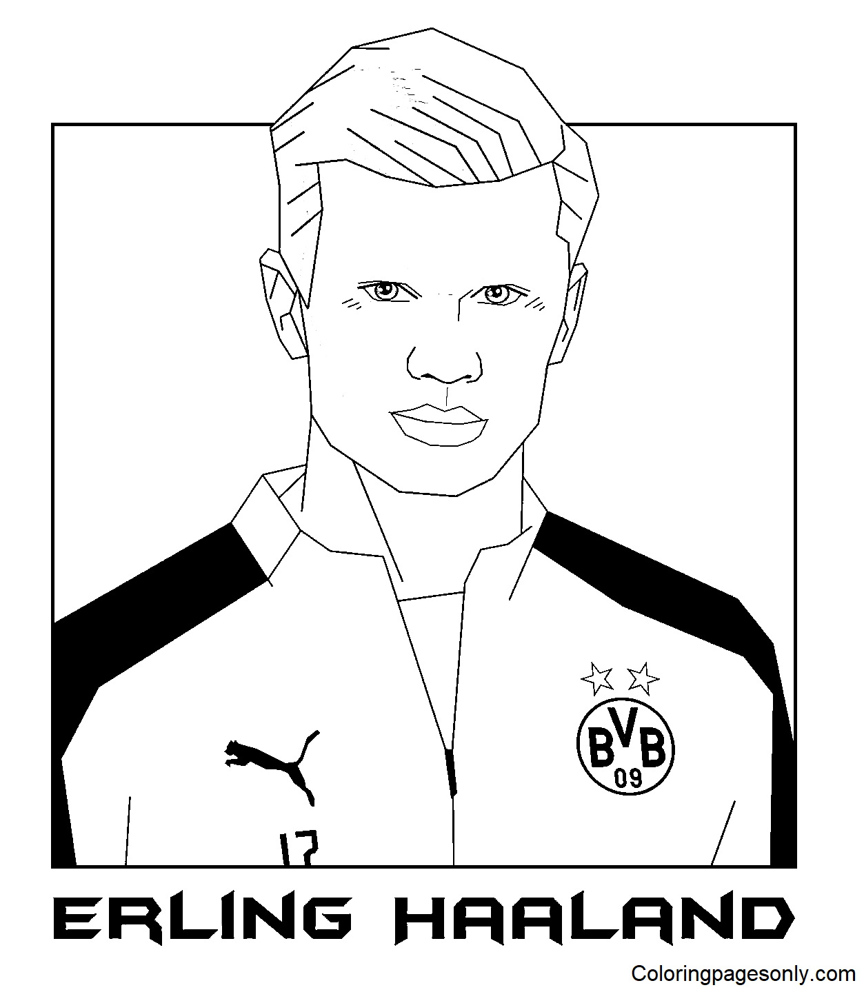 Haaland Coloring Pages