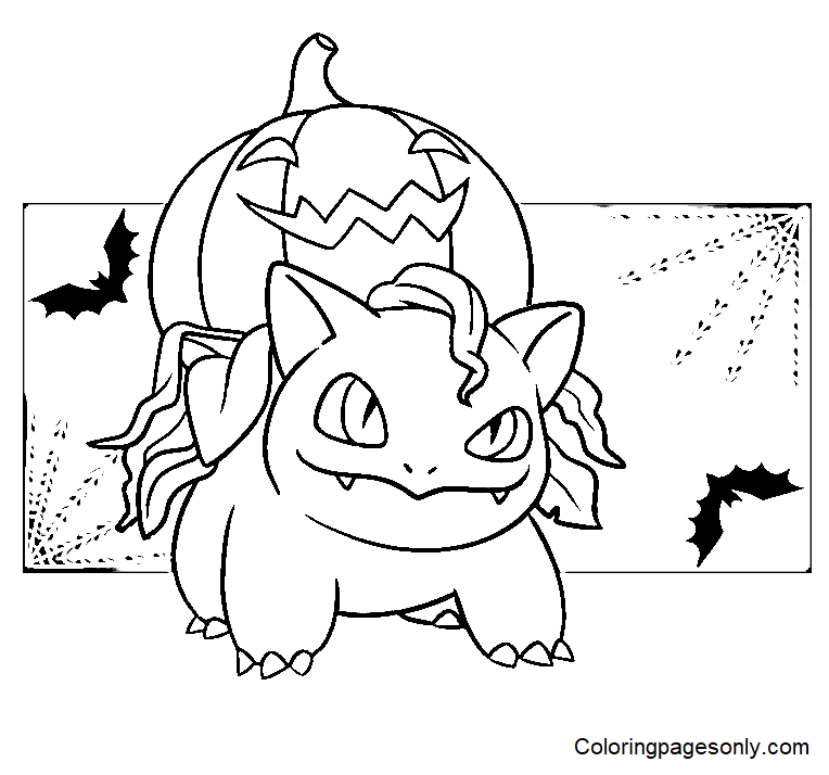 Bulbasaur di Halloween da Pokemon Halloween