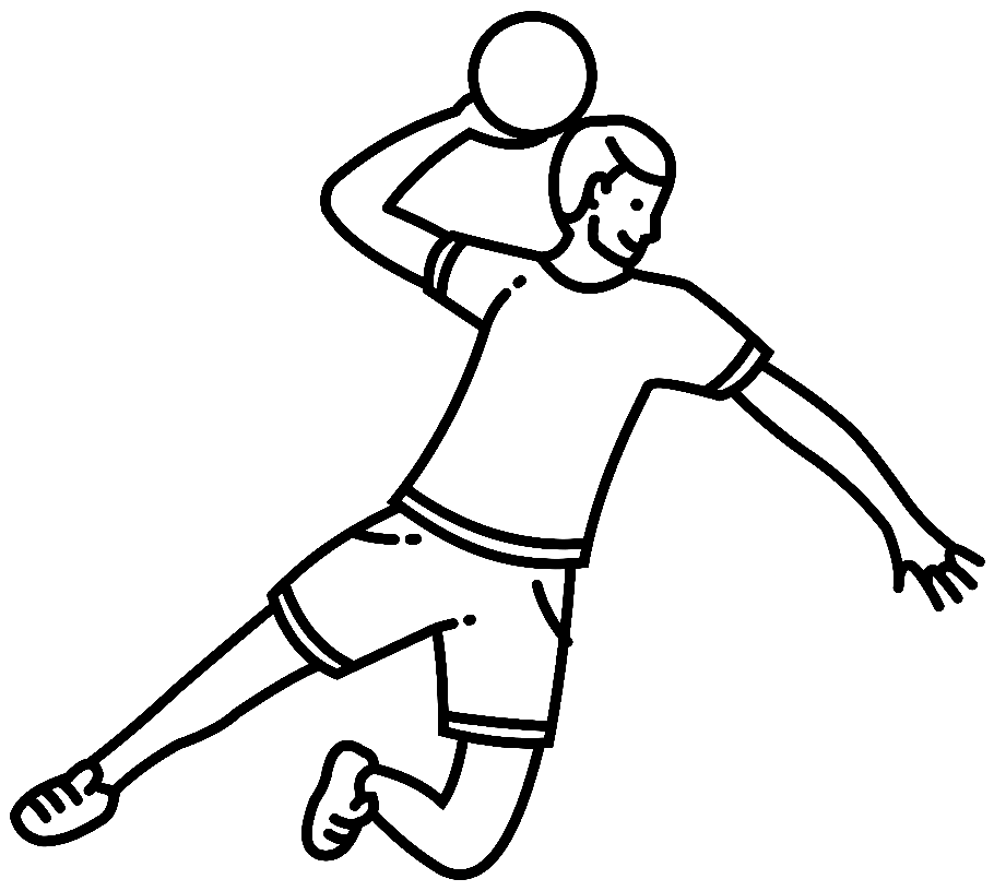 Joueur de handball du handball