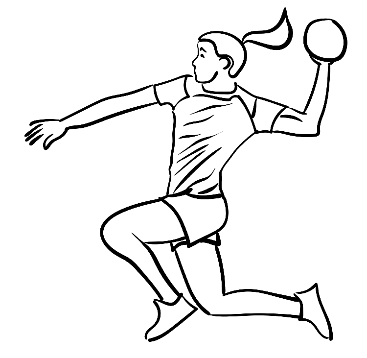 Coloriage Handball