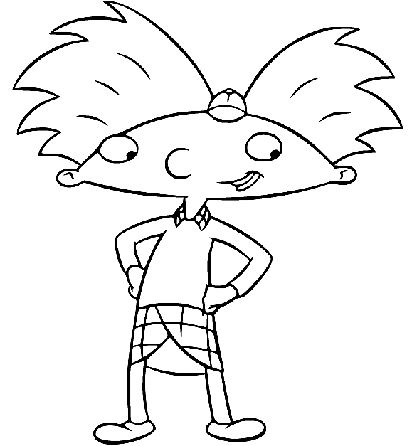 Happy Arnold Coloring Pages
