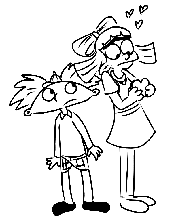 Hey Arnold Coloring Page