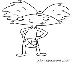 Hey Arnold! Coloring Pages