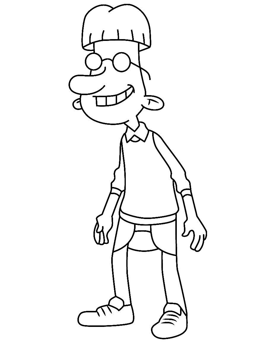 Iggy Hey Arnold! Coloring Page