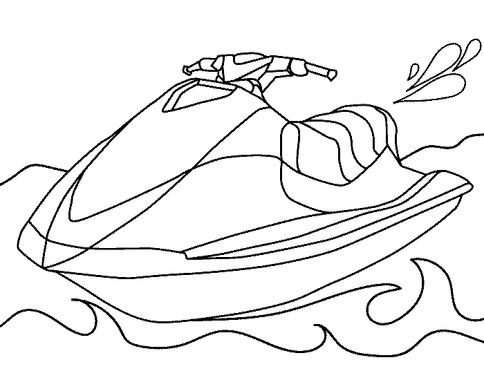 Jet Ski Coloring Pages