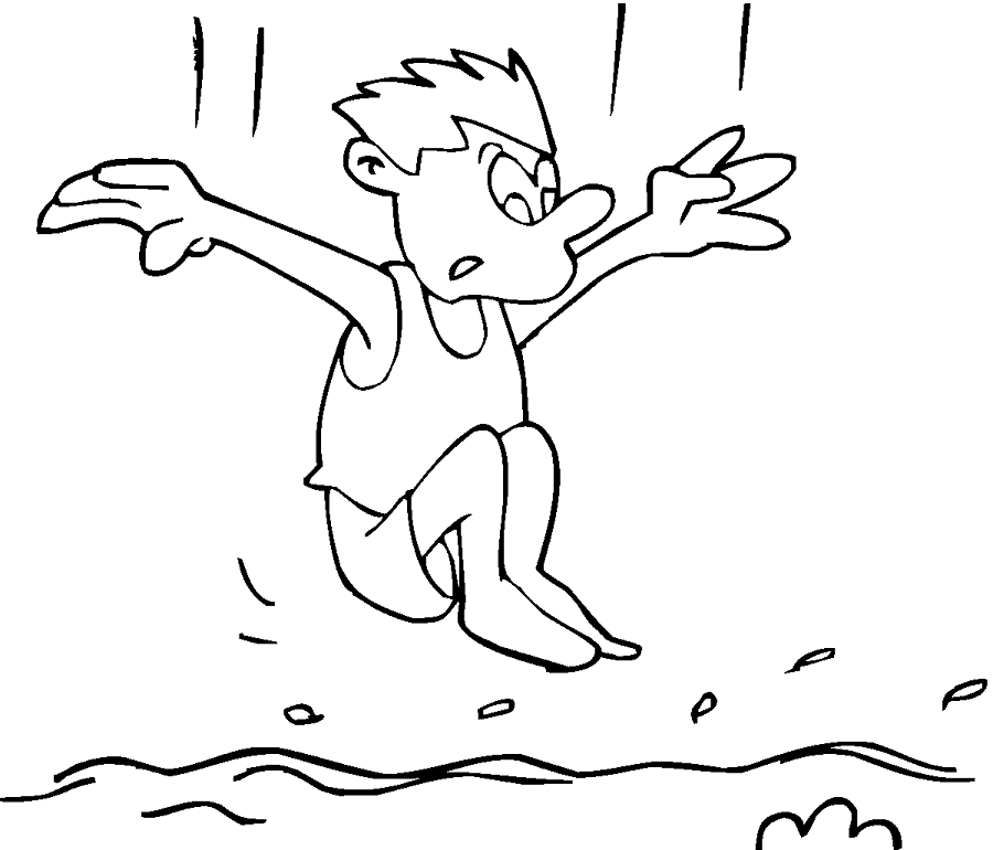 Little Swimmer Coloring Pages