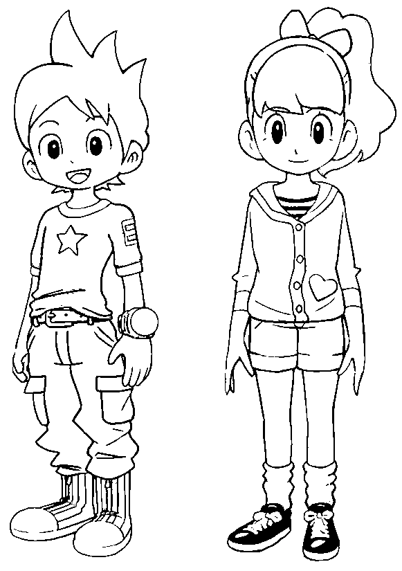 Nathan Adams, Katie Forrester Coloring Page