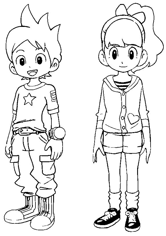 Nathan Adams e Katie Forrester de Yo Kai Watch