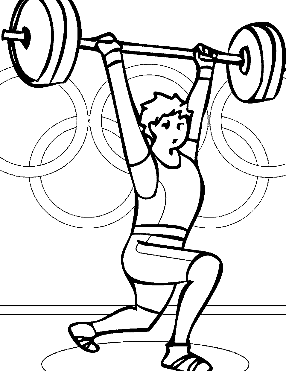 Levantamiento de pesas olímpico de levantamiento de pesas