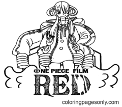 Coloriage One Piece Film Rouge
