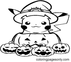 Pokemon Halloween Coloring Pages - Coloring Pages For Kids And Adults