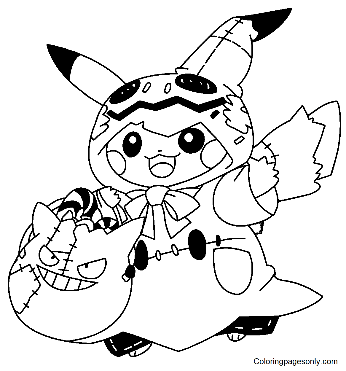 Pokemon Halloween Coloring Pages Coloring Pages For Kids And Adults