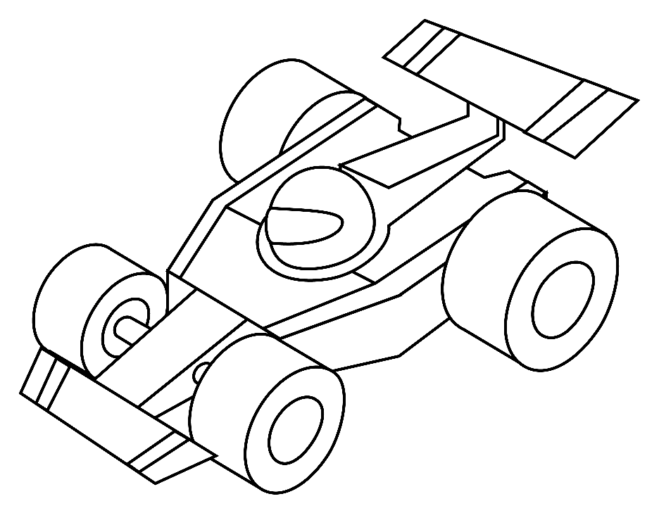 Carros na pista de corrida para imprimir - Imprimir Desenhos