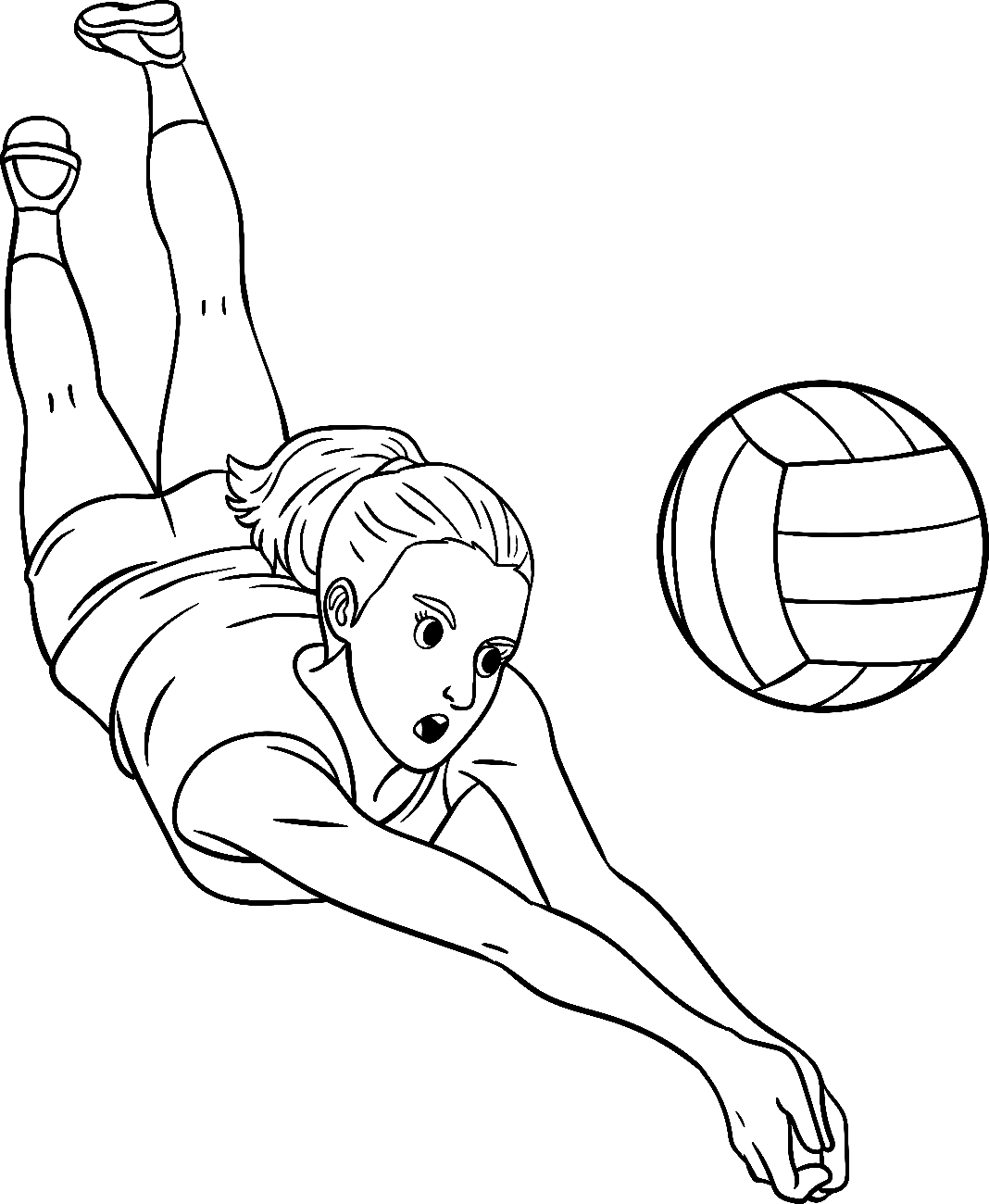 Drucken Sie Volleyball aus Volleyball