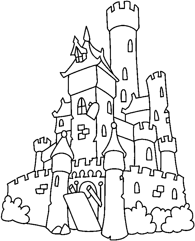 Afdrukbaar kasteel van Castle