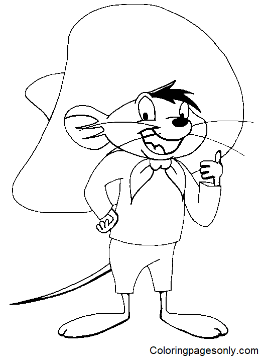 Printable Speedy Gonzales Sheets Coloring Page