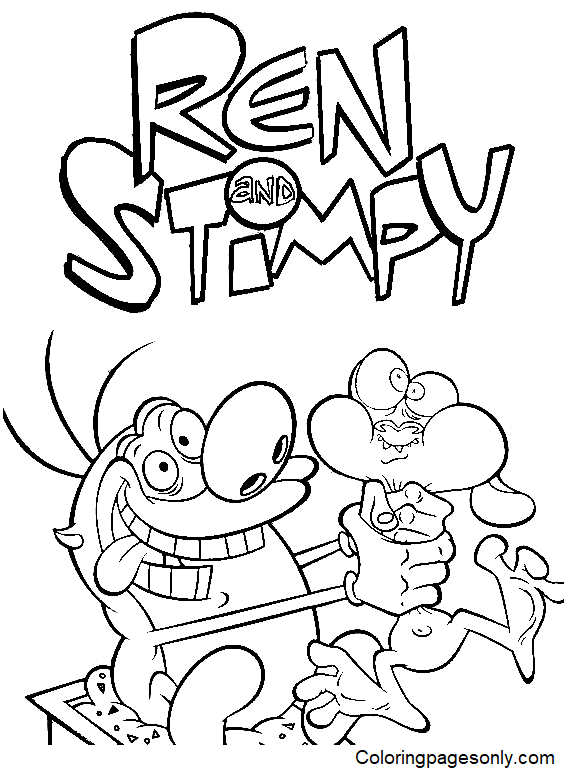 Ren And Stimpy to Print Coloring Pages