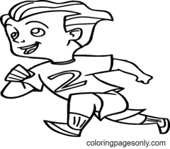 Coloriages Courir