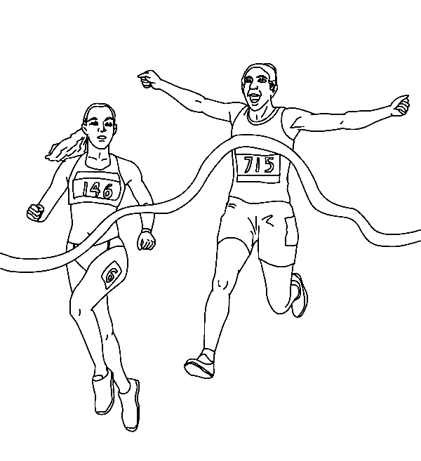 Running to Print Coloring Pages