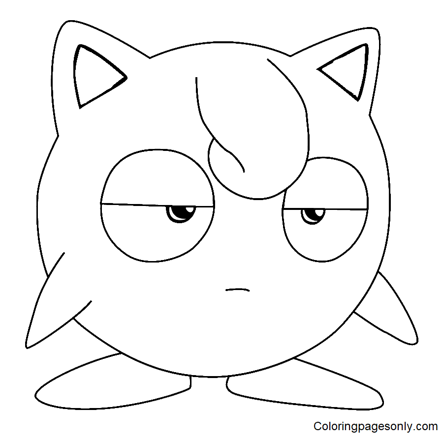 Sad Jigglypuff Coloring Pages