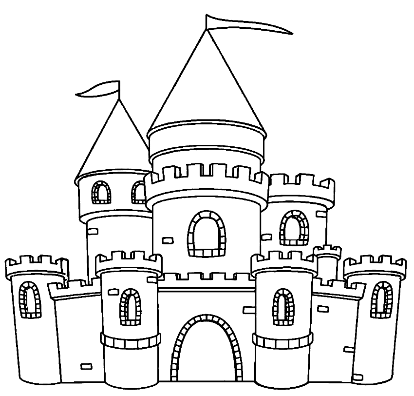 Eenvoudig kasteel van kasteel