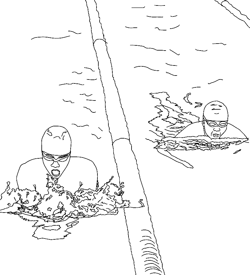 Swimming Sports Coloring Page