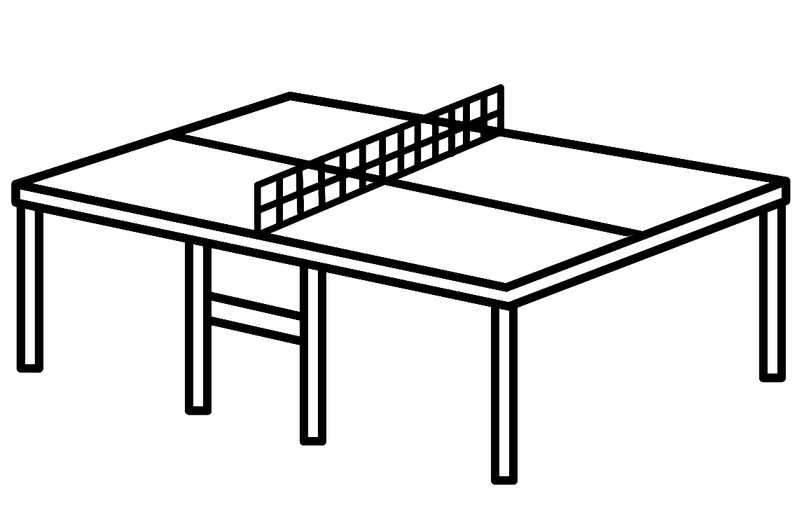 Mesa de tenis de mesa imprimible de Tenis de mesa