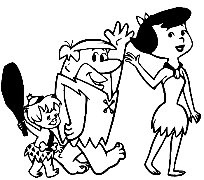 The Rubble Family Coloring Page