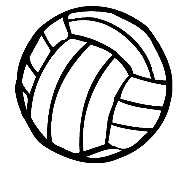 Volleyball Ball Coloring Page