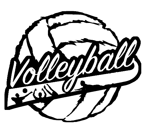 Hojas-de-voleibol Página Para Colorear