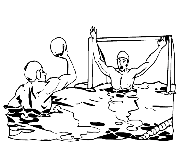 Water Polo Coloring Page