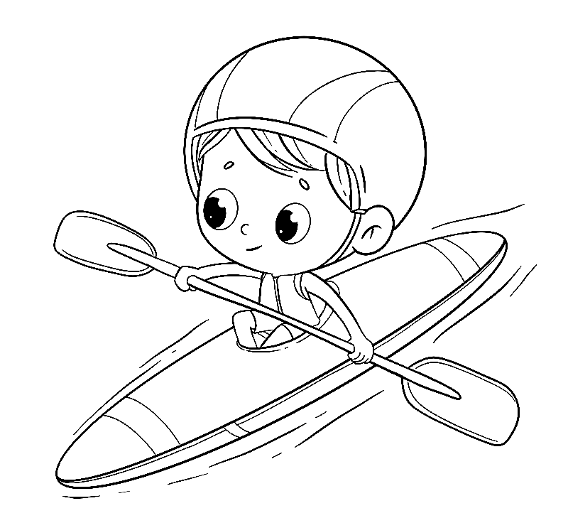 water sports coloring pages