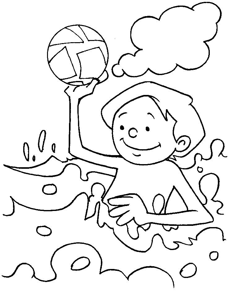 Water Volleyball Coloring Pages