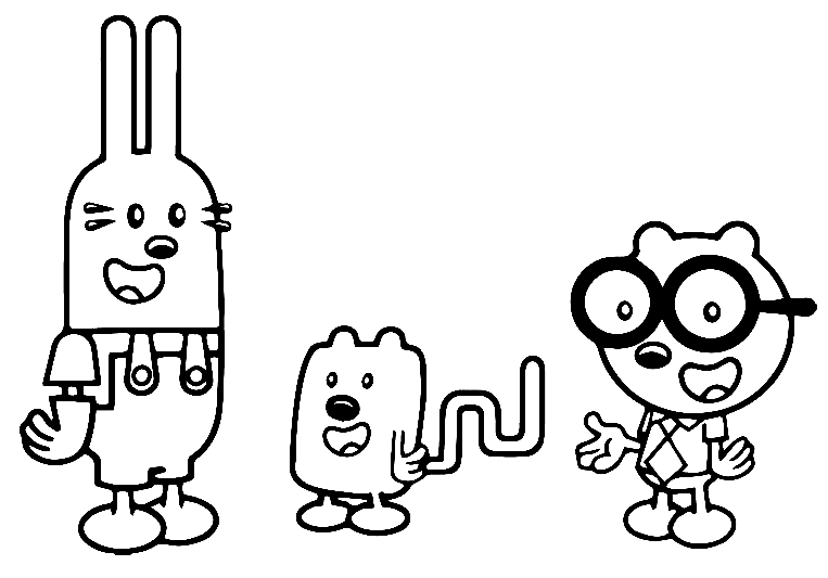Widget, Wubbzy and Walden Coloring Pages