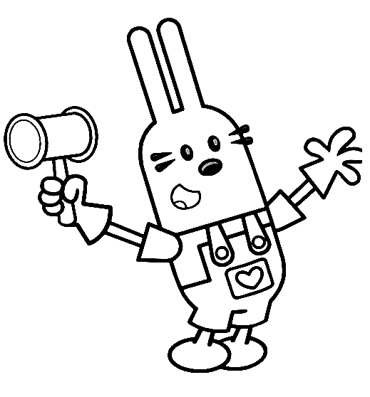 Widget from Wow Wow Wubbzy Coloring Pages