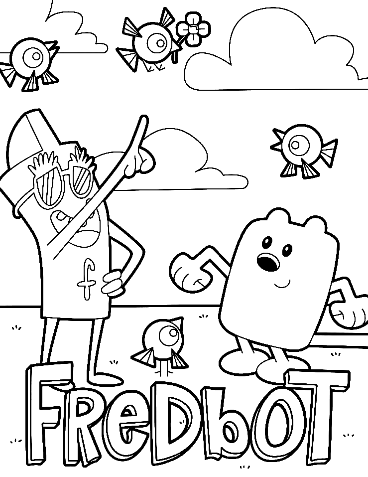 Wow Wow Wubbzy Sheets Coloring Page
