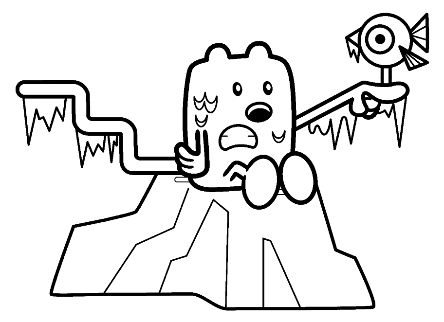 Wubbzy Cold Coloring Pages