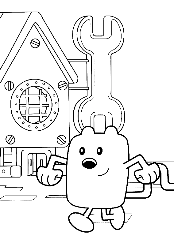 Wubbzy Walking Coloring Pages