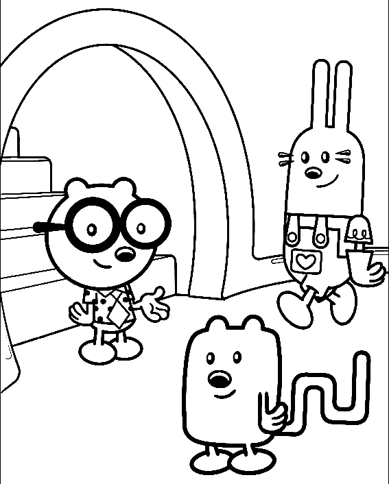 Wubbzy and Friends Coloring Page